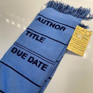 Out of Print Brand: Card Catalog Scarf for Reader or Writer